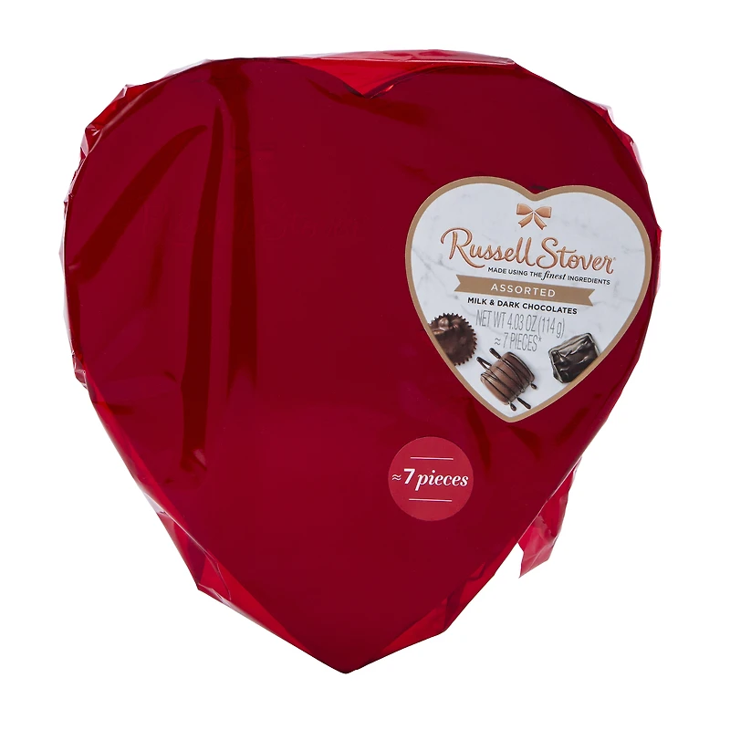 Russell Stover® Assorted Chocolates Heart-Shape Candy Box