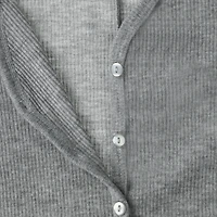 Ribbed V-Neck Lounge Romper