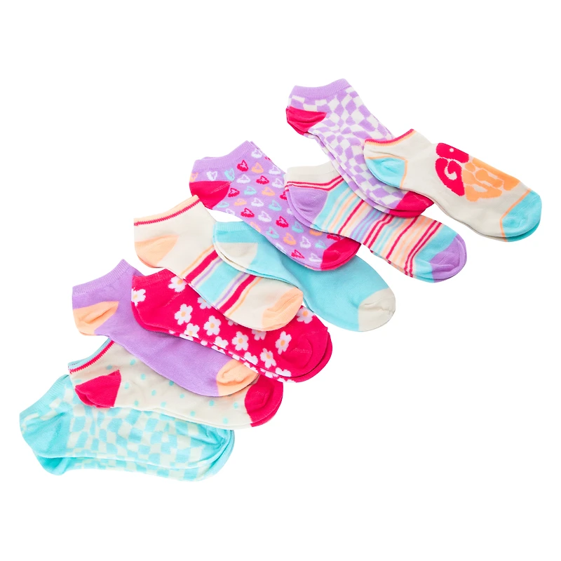 Ladies Good Vibes Low Cut Socks 10-Pack