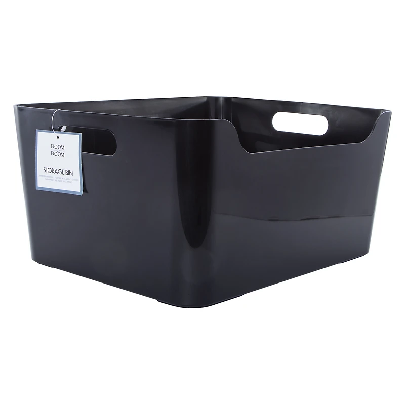 XL Plastic Storage Bin 14.33in x 11.53in