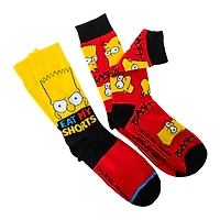 The Simpsons™ 'Eat My Shorts' Mens Crew Socks 2-Pack