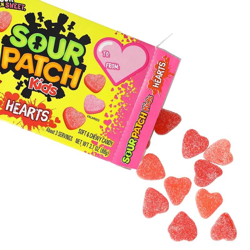 Sour Patch Kids® Hearts Movie Theater Candy Box 3.1oz