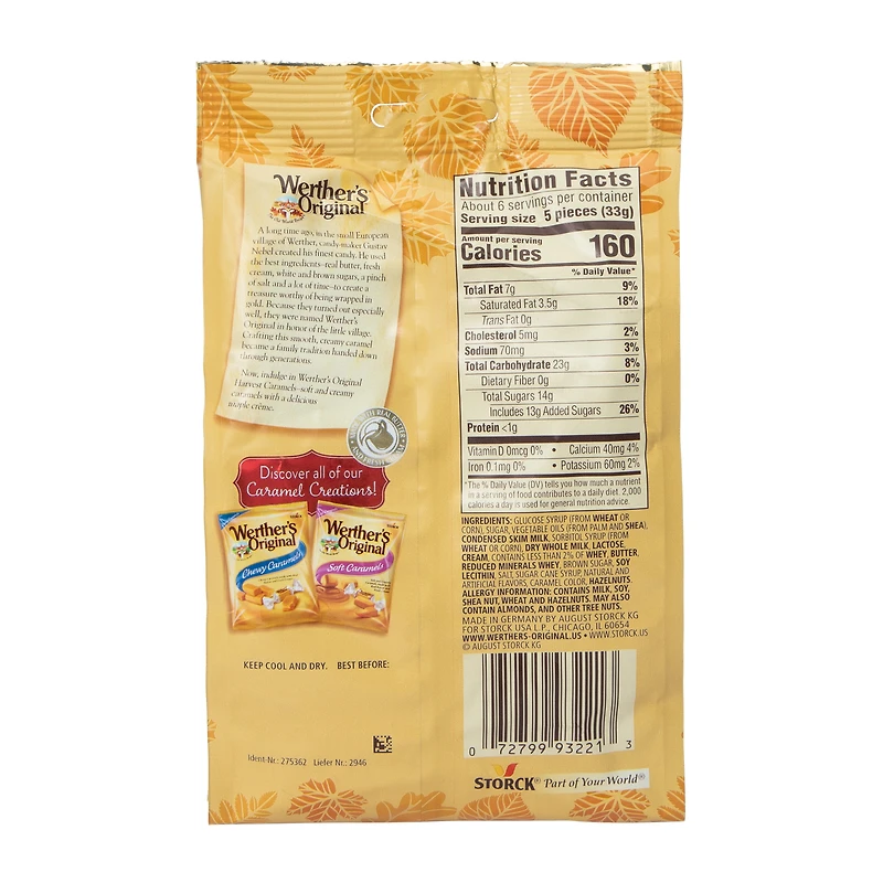 Werther's Original® Harvest Caramels Maple Crème Chocolate 7.4oz
