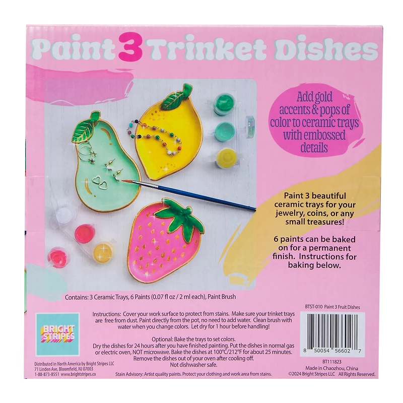 Paint Your Own Trinket Dishes Kit 3-Count
