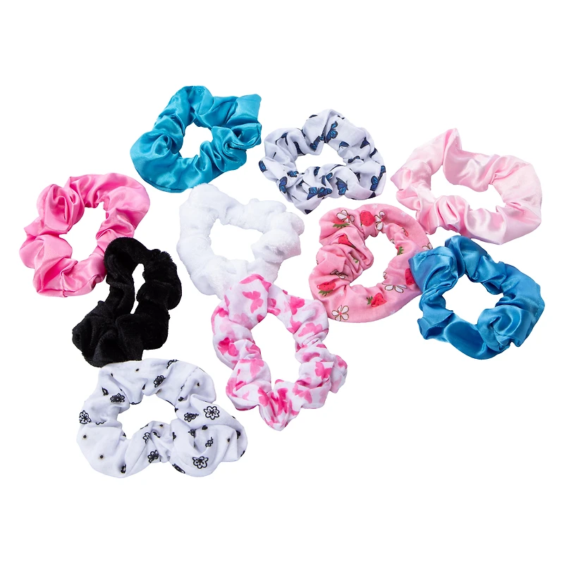 Assorted Scrunchie Set 10-Count