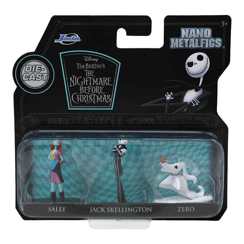 Disney The Nightmare Before Christmas Nano Metalfigs® Figures 3-Count