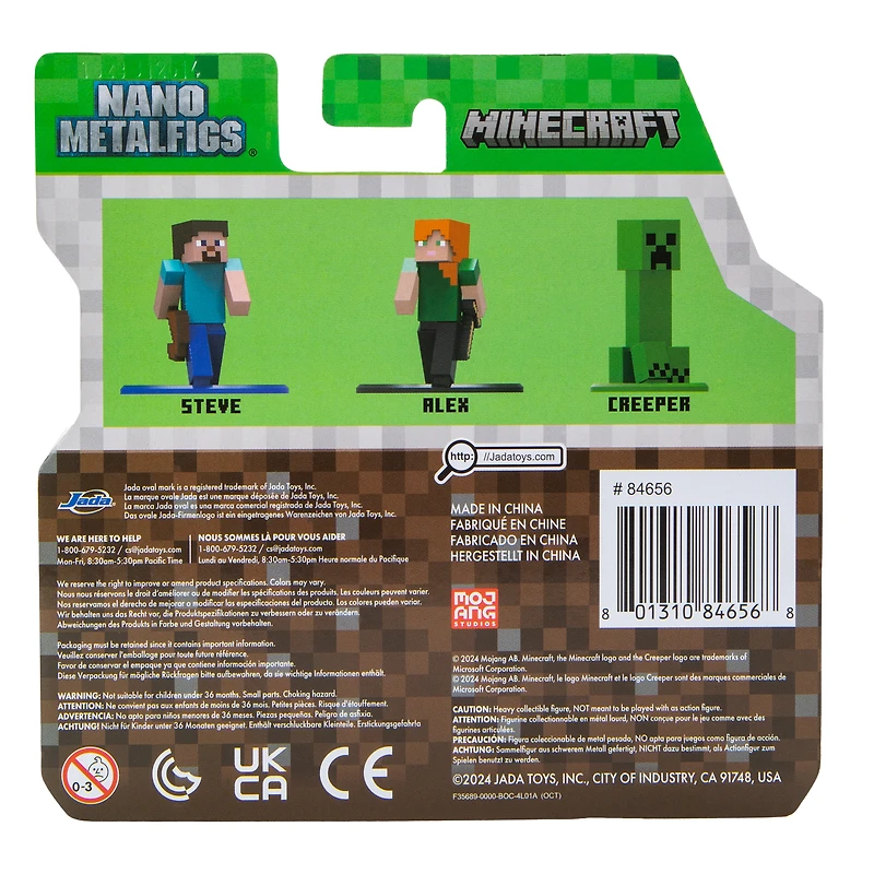 Minecraft™ Nano Metalfigs® Figures 3-Pack