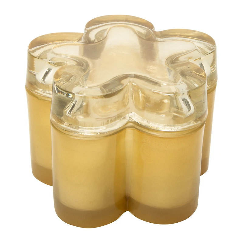 Flower Candle 3.75in x 3in