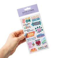 Anxiety Glitter Stickers 4-Sheets