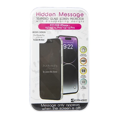Hidden Message Screen Protector For iPhone 15®/14 Pro®