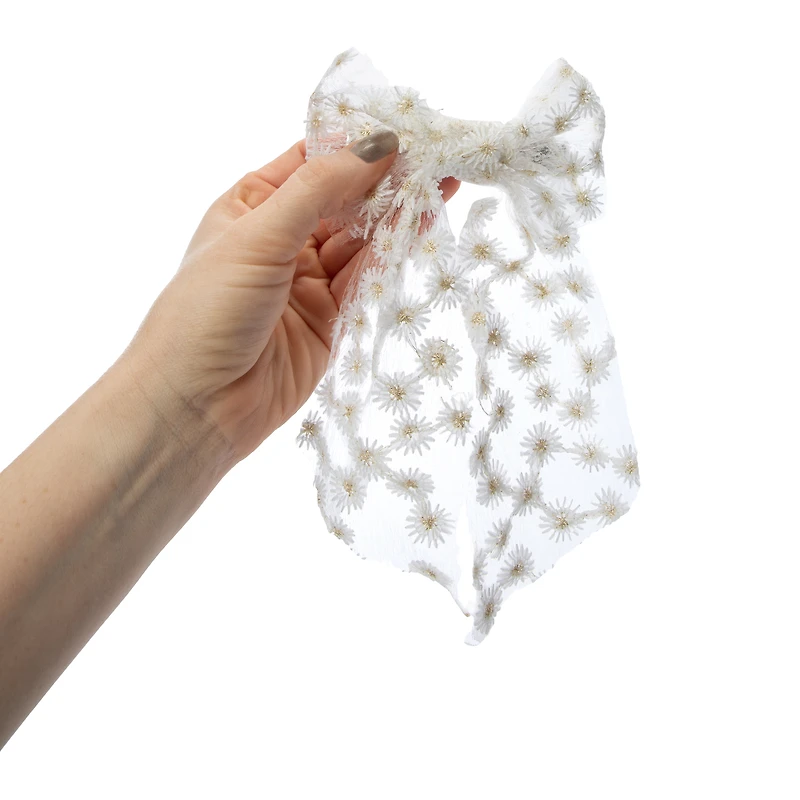 Oversized Daisy Flower Bow