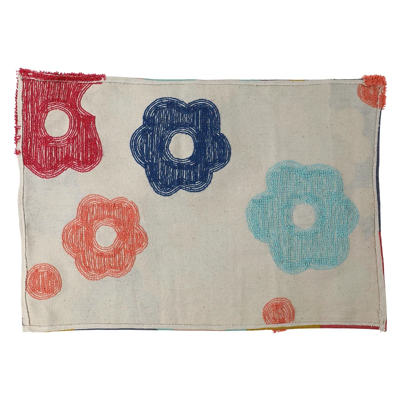 Floral Printed Tufted Rug 24in x 36in