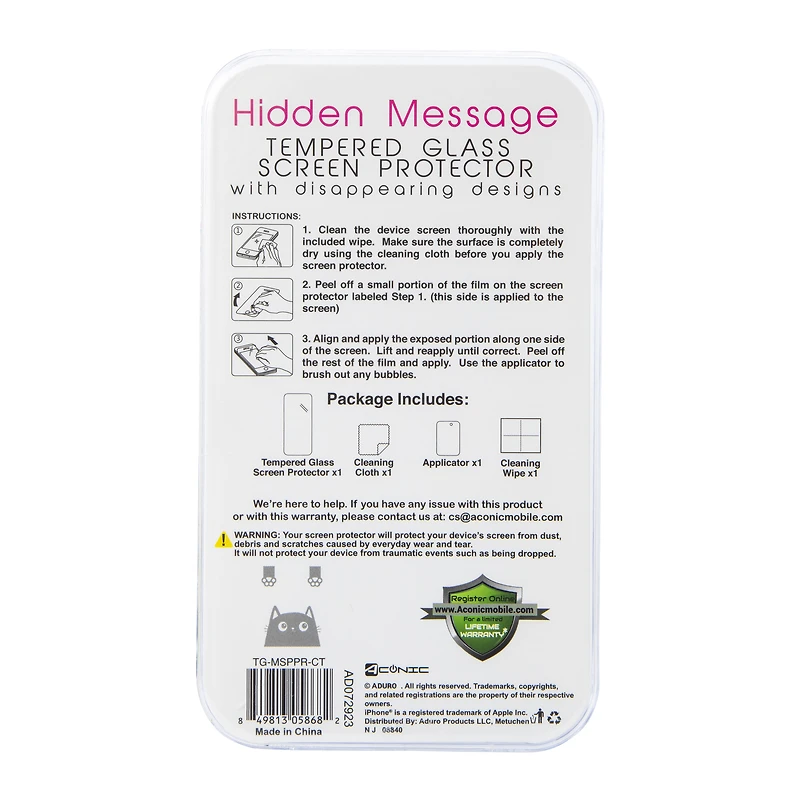 Hidden Message Screen Protector For iPhone 15 Plus®/14 Plus®