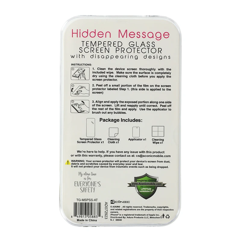 Hidden Message Screen Protector For iPhone 15®/14®