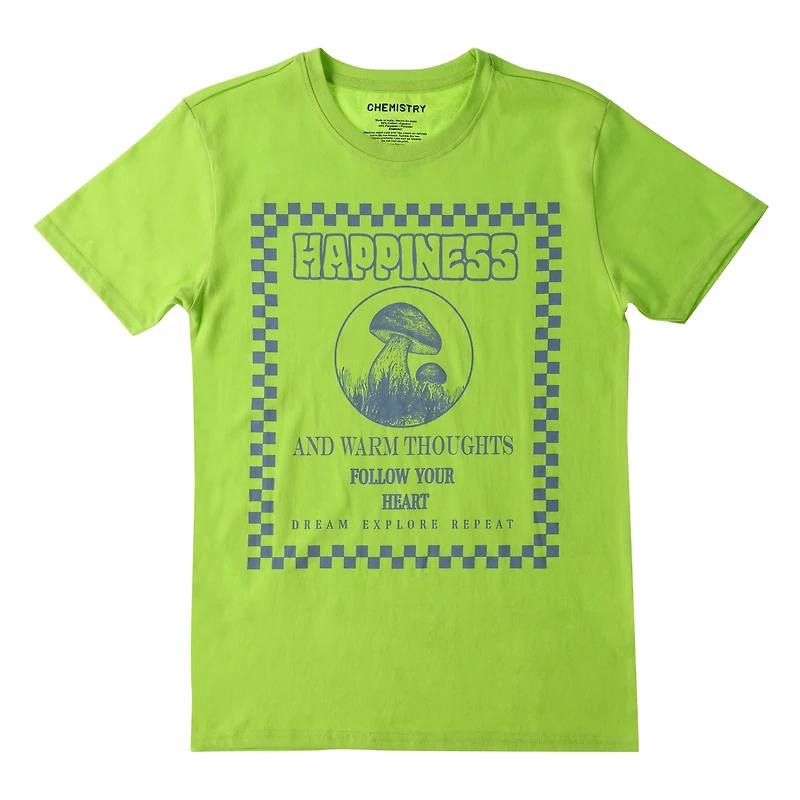 'Happiness' Mushroom Graphic Tee