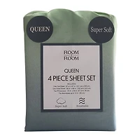Queen Size 4-Piece Ombre Sheet Set
