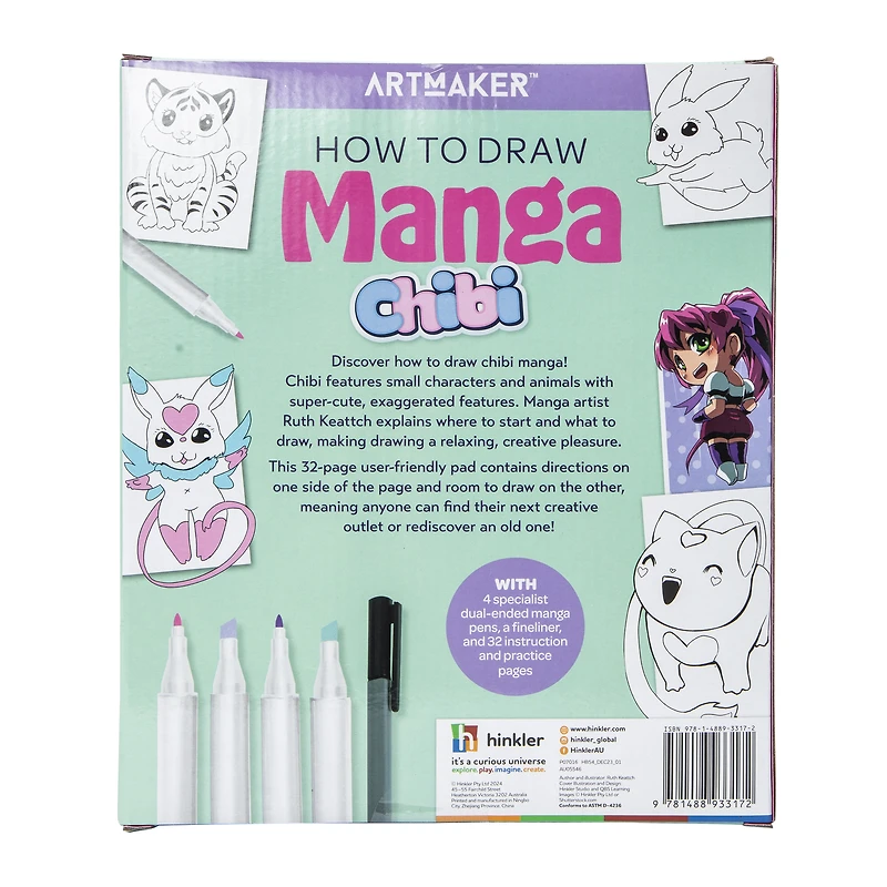 Art Maker™ How To Draw Manga Activity Book