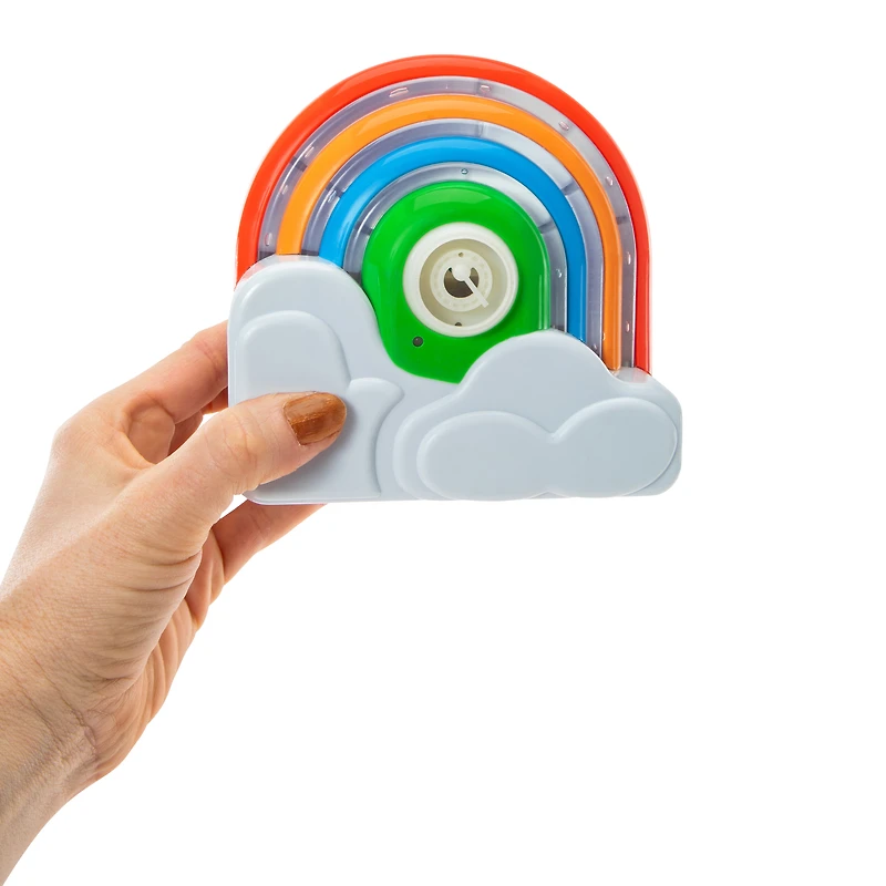 Light Up Rainbow Bubble Blower With Strap