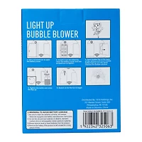 Light Up Rainbow Bubble Blower With Strap