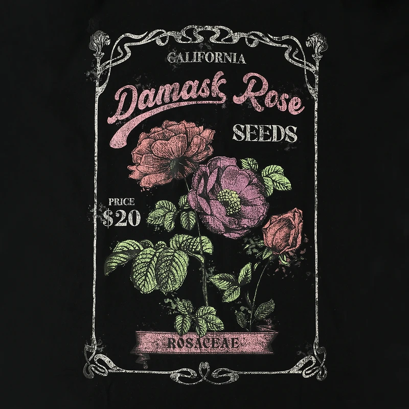 'Damask Rose' Graphic Tee