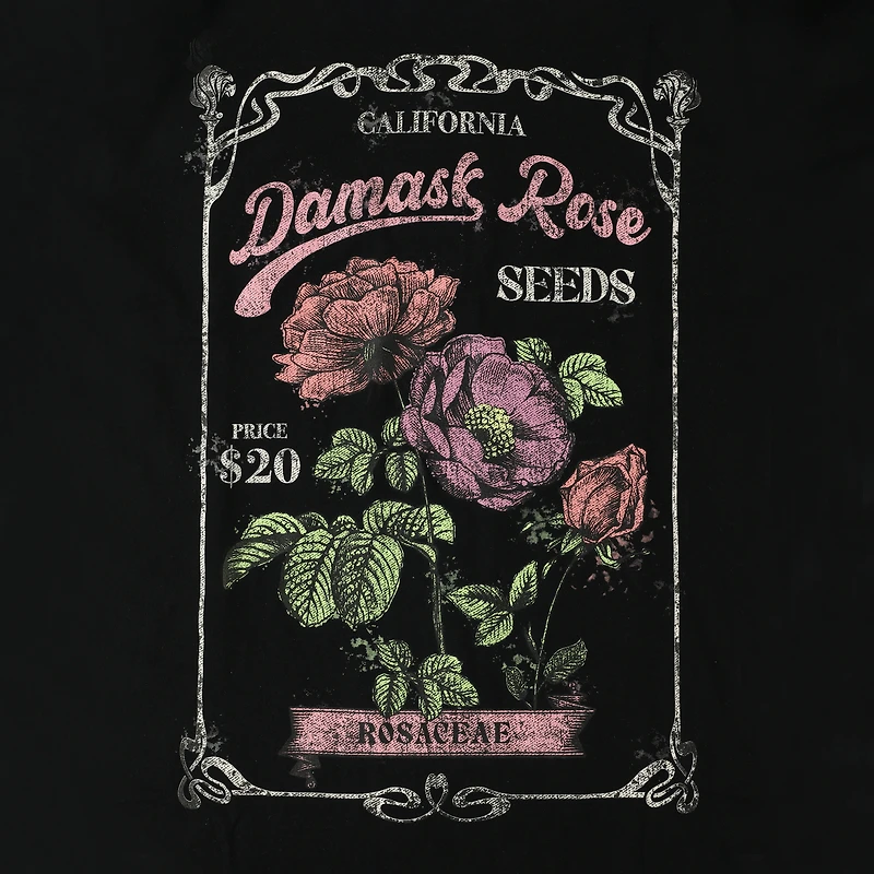 'Damask Rose' Graphic Tee