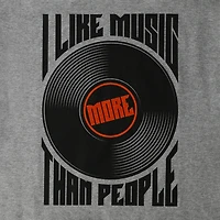 'I Like Music More Than People' Graphic Tee