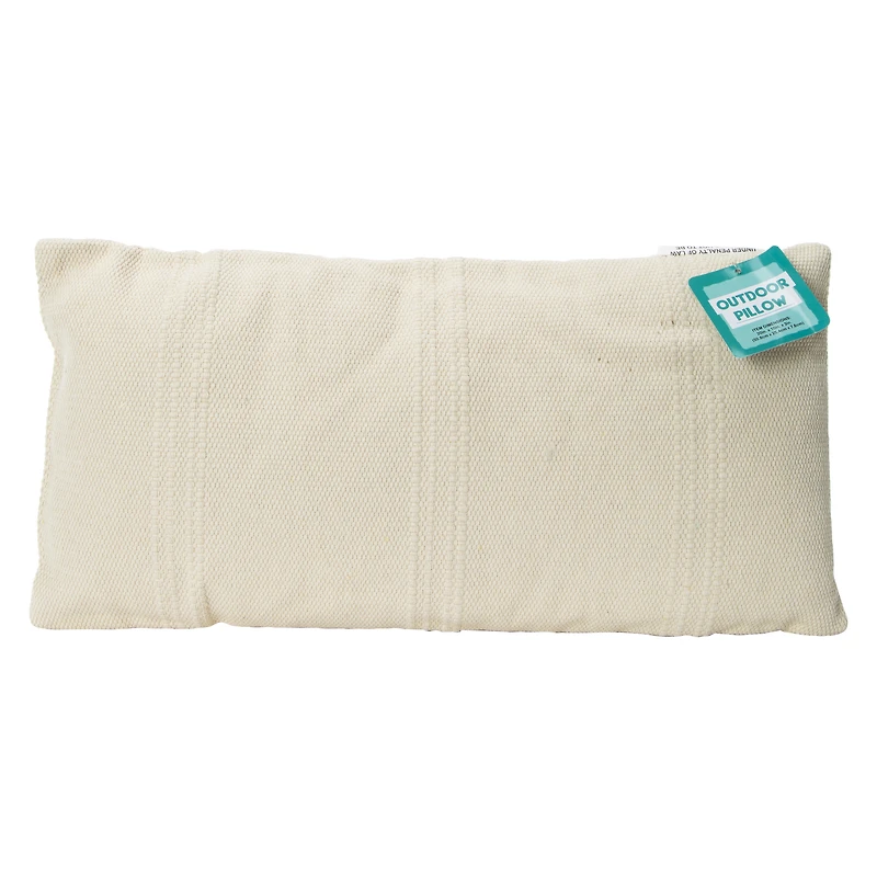 Outdoor Bolster Pillow 10in x 20in