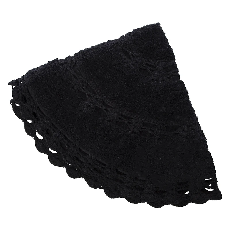 Cotton Crochet Round Rug 32in