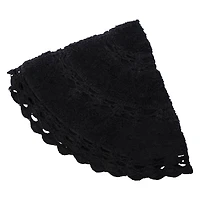 Cotton Crochet Round Rug 32in