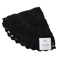 Cotton Crochet Round Rug 32in