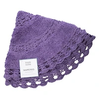 Cotton Crochet Round Rug 32in