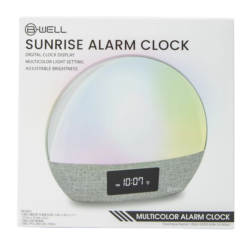 B Well® Sunrise Alarm Clock