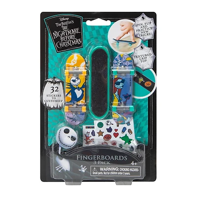 Disney Tim Burton's The Nightmare Before Christmas Fingerboards 3-Pack