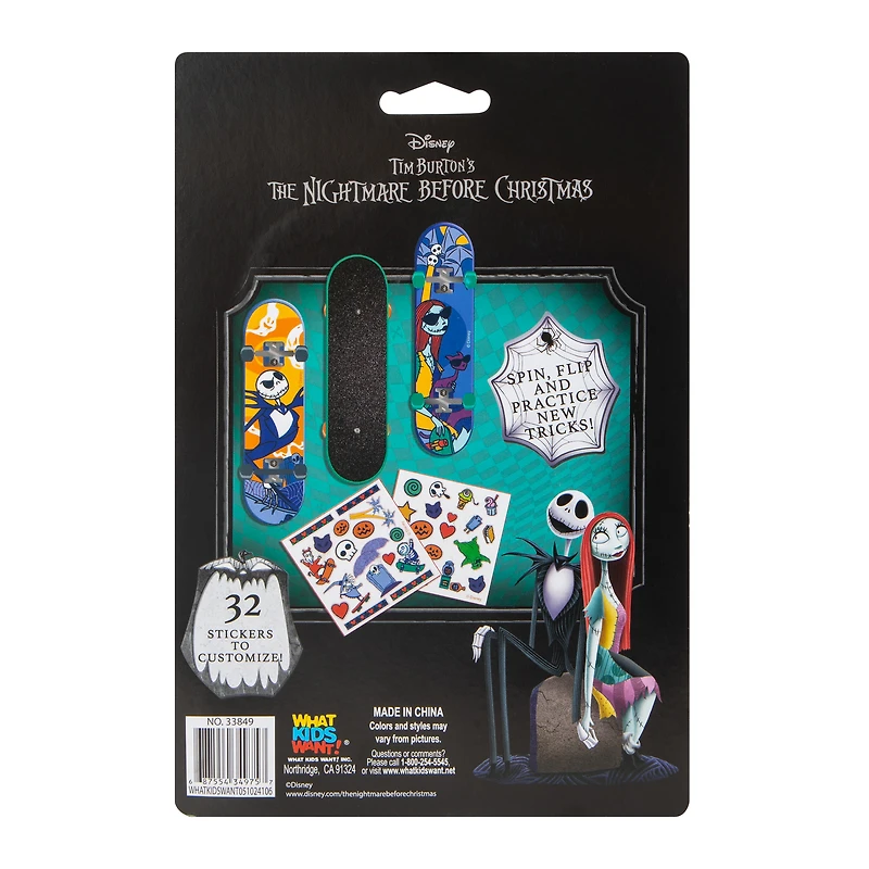 Disney Tim Burton's The Nightmare Before Christmas Fingerboards 3-Pack