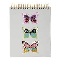 Nature Printed Twin Wire Sketchbook 9in x 11in