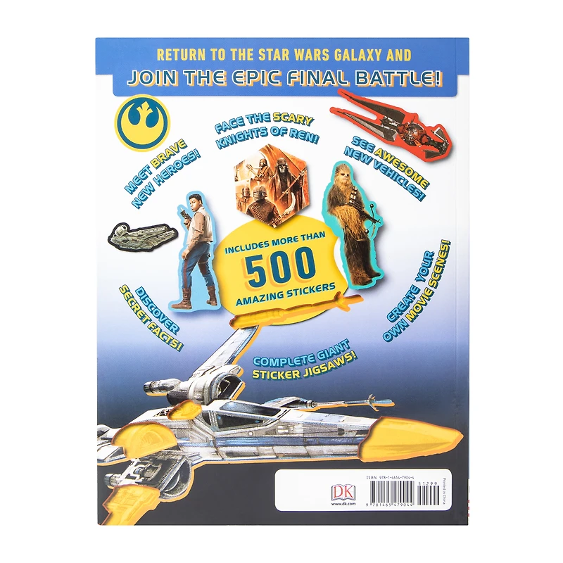 Star Wars: The Rise Of Skywalker Amazing Sticker Adventures Book