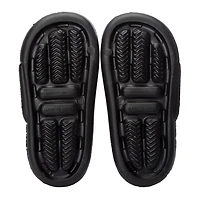 Ladies Double Band Puff Slide Sandals