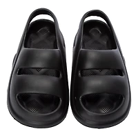 Ladies Double Band Puff Slide Sandals