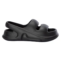 Ladies Double Band Puff Slide Sandals