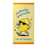 'Making Lemonade Out Of Lemons' Beach Towel 30in x 60in