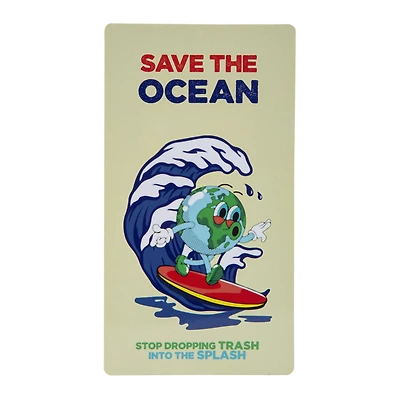 'Save The Ocean' Beach Towel 30in x 60in