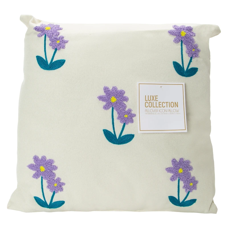 Allover Icon Pillow 16in x
