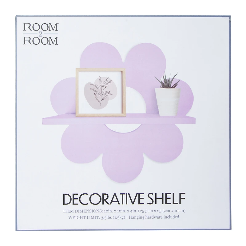 Daisy Flower Decorative Shelf 10in x