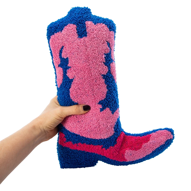 Cowgirl Boot Pillow - 11in x 16in