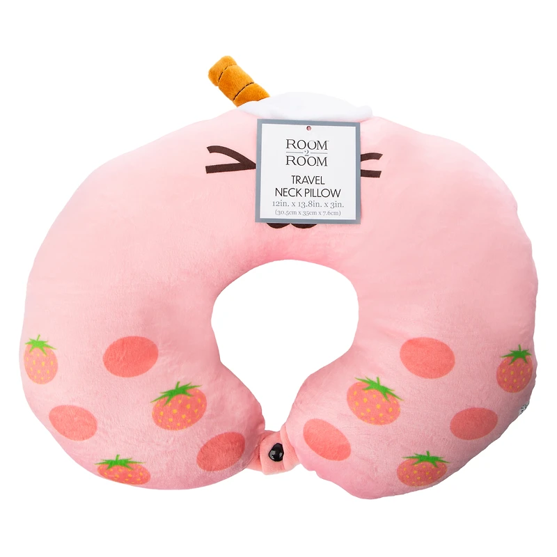 Bubble Tea Travel Pillow 13.8in x 12in