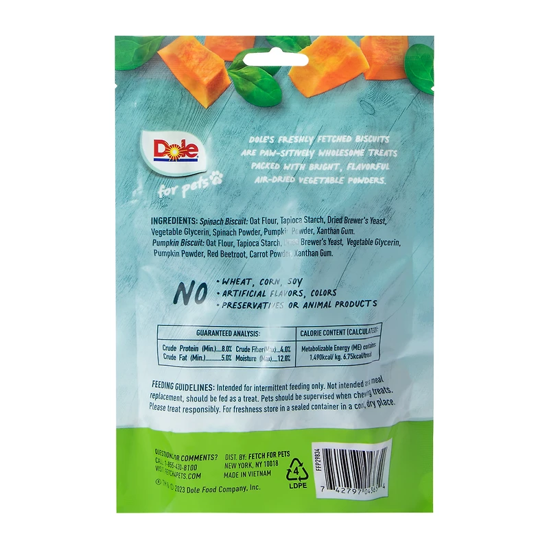 Dole® Freshly Fetched Veggies-Flavored Pet Biscuits 7oz