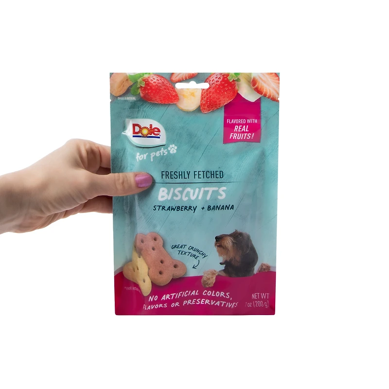 Dole® Freshly Fetched Fruits-Flavored Pet Biscuits 7oz