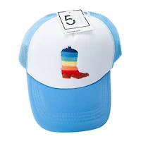 Embroidered Rainbow Icon Trucker Hat
