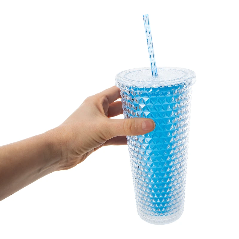 Clear Diamond Tumbler 24oz