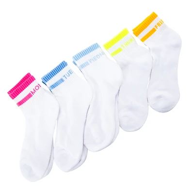 Series-8 Fitness™ Ladies Performance Quarter Crew Socks 5-Pack
